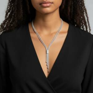 COLLIER MULTIRANGS ARGENT BOUTIQUE 974