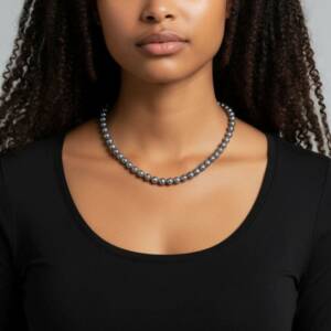 Collier Perles de Minuit 5mm