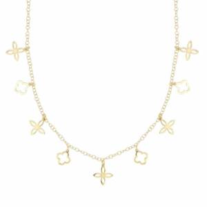 ESHOP SX01399 Collier Doré Charms multi Fiora