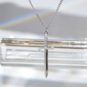 Collier bicolore double Épée d’Amour