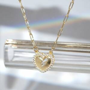 Collier bicolore double Épée d’Amour