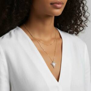 Collier Cœur Divin Doré