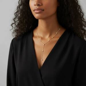 Collier Doré Précieuse Y