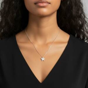 Collier Etoile Pavée