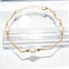 SX01367þBracelet Doré Royale et Perles