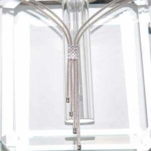 SX01387þCollier Multi rangs Pavé Cravate 