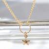 SX01390þCollier Charme Étoile Dorée