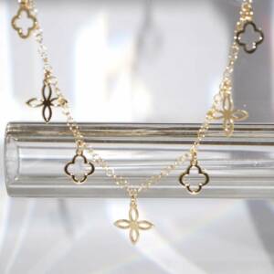 SX01399þCollier Doré Charms multi Fiora