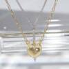 SX01400þCollier bicolore double Épée d’Amour
