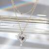 SX01407þCollier Cœur Divin Doré