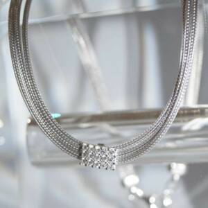 SX01418þCollier Multi rangs Pavé 