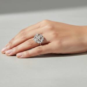 ESHOP SL01612 Bague Florale