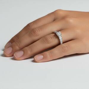 eshop SL01622 Bague Solitaire Baguette