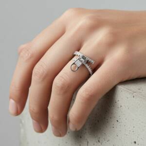 ESHOP SL01627 Bague Zip