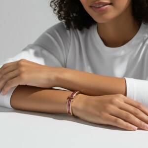 eshop SL01632 Bracelet Dore´ Princess Fuchsia