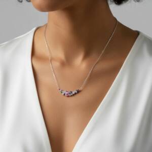 ESHOP SL01664 Collier Fleurie Multicolore