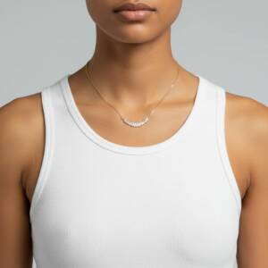 eshop SL01672 Collier Dore´ Col Baguette
