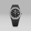 LT00016þMontre Momento Uno Prisma Cristal Noir et Blanc