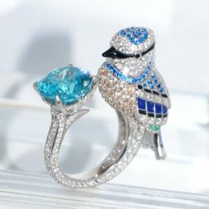 SL01604þBague L’oiseau Bleu