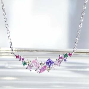 SL01664þCollier Fleurie Multicolore