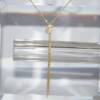 SL01670þCollier Noeud Noué Doré