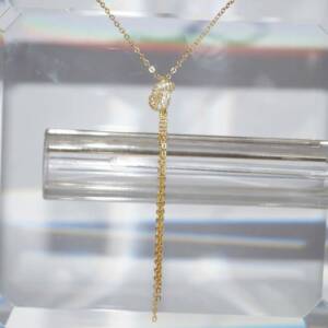 SL01670þCollier Noeud Noué Doré