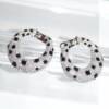 SL01681þBoucle Cercles Panthere 