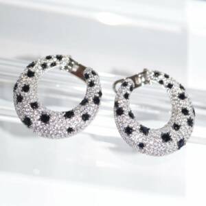 SL01681þBoucle Cercles Panthere 