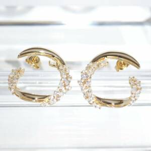 SL01685þBoucle Dorée Cercle Feuillage
