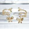 SL01694þBoucle Dorée Earcuff Papillon