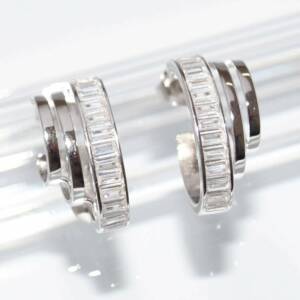 SL01709þBoucle Creoles Double Baguette