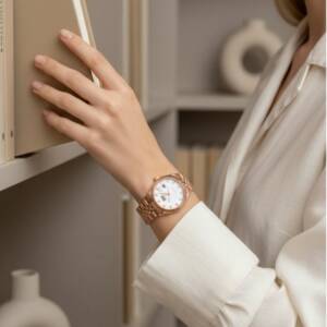 eshop LT00002 montre rose cristaux momento uno