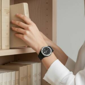 eshop LT00016 Montre noire cristaux momento uno