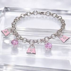 AR000860þBracelet Pop Color Pink Fashion