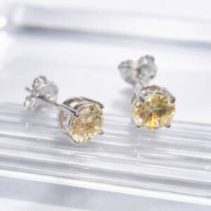 RI01513þBoucle Maxi Puce Brillant Jaune