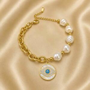 NJ00114þBracelet Occhio Perla