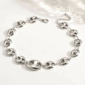 NJ00361þCollier Grain de Café Oversize