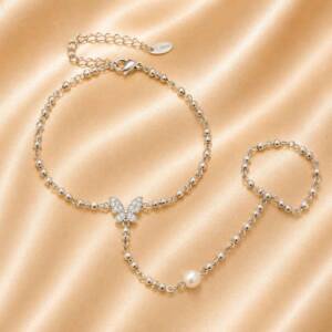 NJ00605þBracelet Baciamano Farfalla Capri