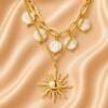 NJ00624þCollier Doppio Sole Venezia