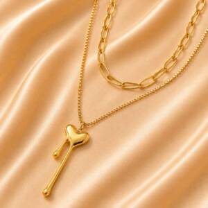 NJ00626þCollier Doppio Cuore Amalfi