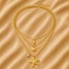 NJ00671þCollier Tesori del Mare Capri Doré