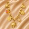 NJ00689þCollier Sole & Conchiglia Amalfi