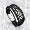 NJ00810þBracelet Homme Multirang Urban Black en Simili Cuir & Acier
