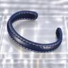 NJ00817þBracelet Homme Tressé Riviera Bleu