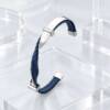 NJ00842þBracelet Homme Jonc Riviera Bleu & Cristal