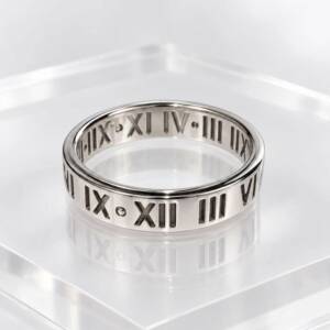 RI00819þBague Anneau Chiffres Romains
