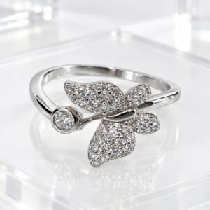 SL00616þBague Papillon Pavé