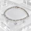 SL01588AþBracelet Rivière de Zircons & Gouttes Lumière