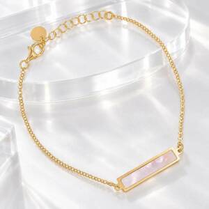 SX01103þBracelet Tag Dore Nacre